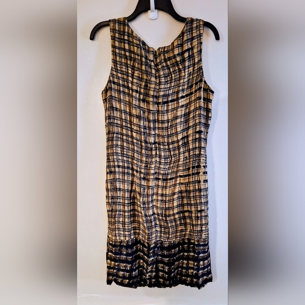 Vintage Carole Little Timeless Chic Navy Plaid Dress - Picture 2 of 6